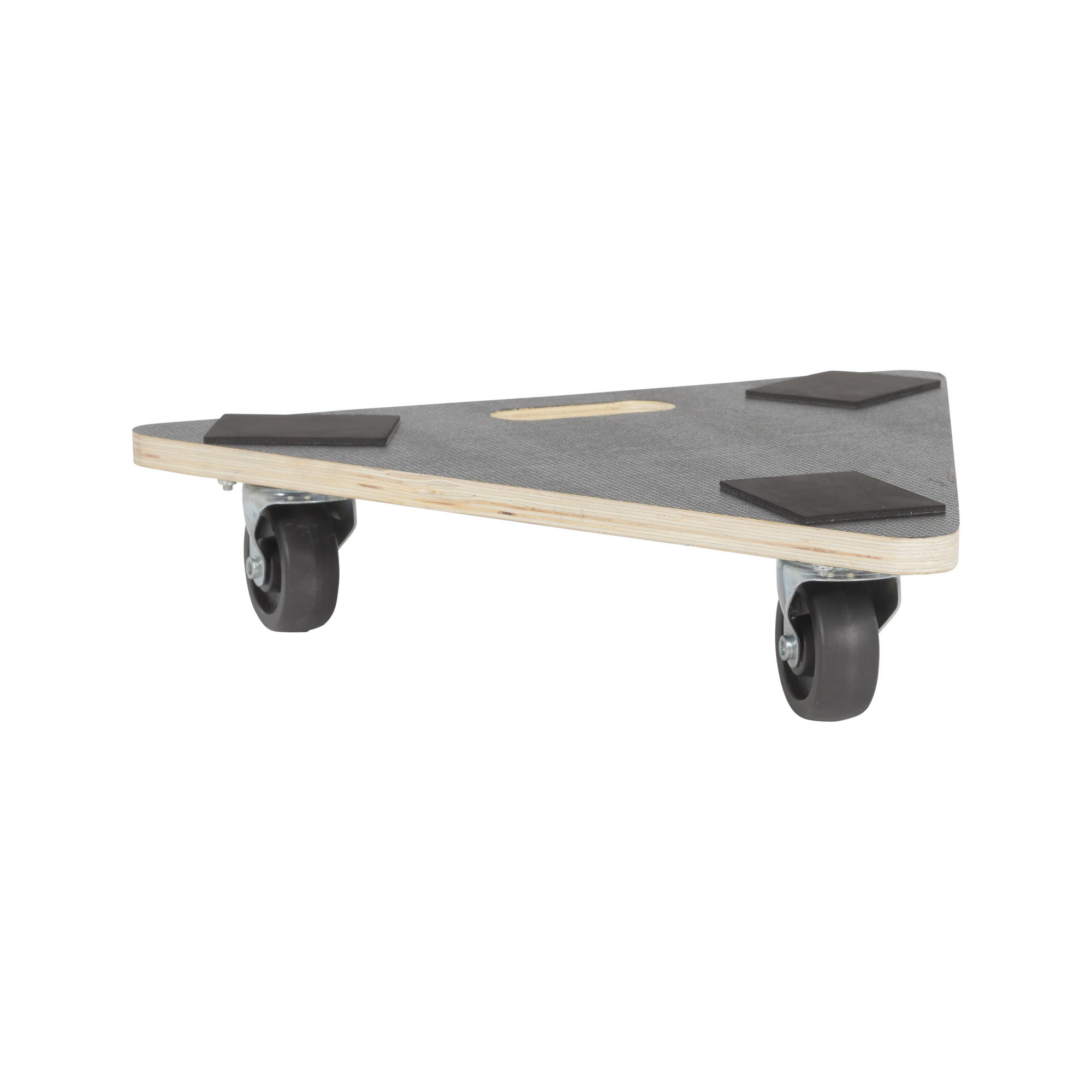 Vestil Hardwood Triangle Dolly — 16.5in. x 18.5in. x 4in., 300-Lb. Capacity, Black, Model# HDOS-TRI-18-300